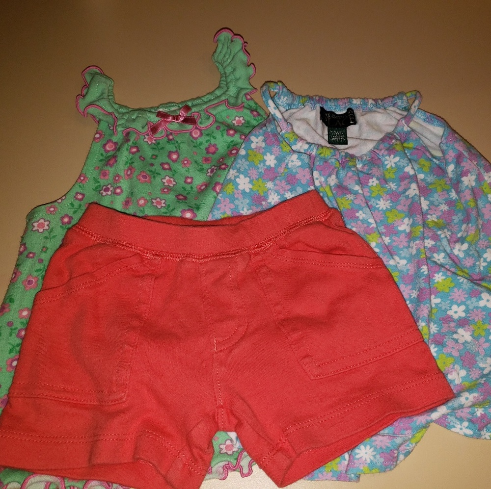 ⭐$2 in a bundle! 3 pieces baby girl for summer